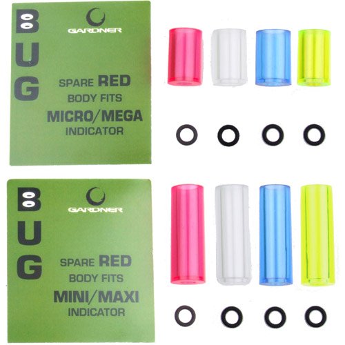 Gardner Tackle Max Bug Betalight isotope 10 mm x 2.5 mm Rod Tips ou canettes