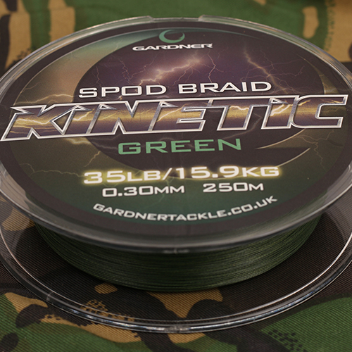 BRANDNEU-Gardner Kinetic Spod Braid 250m 35lb Spodding Braid 