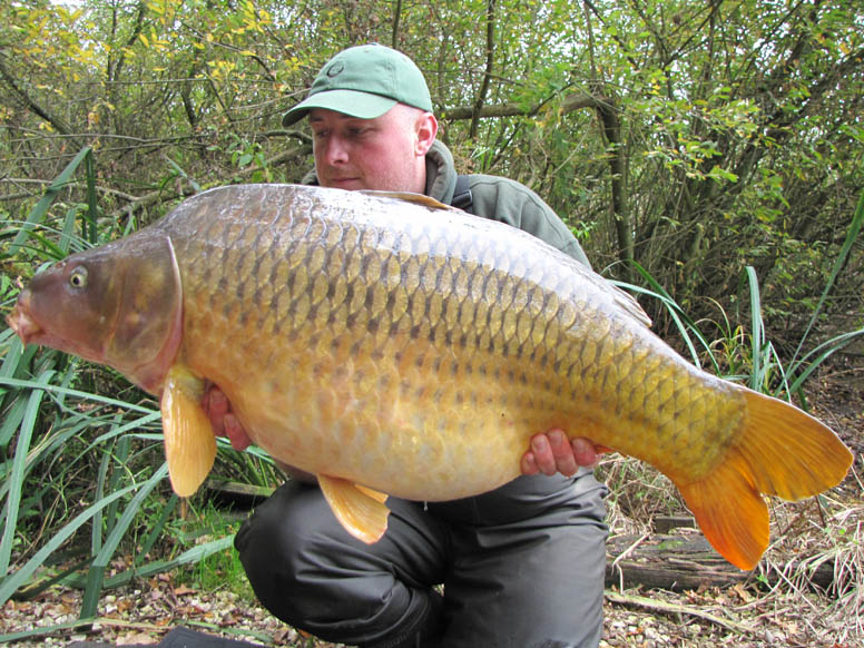 Paul with a cracking common weighing 44lb 7oz