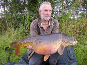 Pete with one of his many floater caught carp