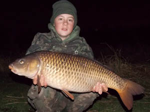 I landed this 16lb 3oz common during the night