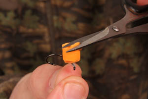 Trim off the edges - It makes the hookbait look less'man made'.