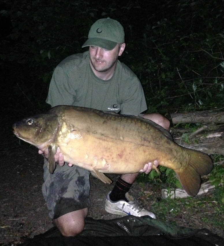 This lovely looking 29lb 2oz mirror was Lee's first Colne Valley carp.