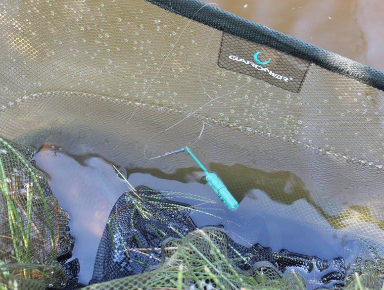 A Flatliner adds weight for casting and resistance to help hook a carp taking the hook bait.