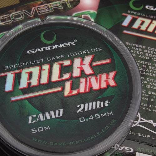 Gardner Trick Link Camo or Silt Mono Monofilament 50m Hooklink Line Carp Fishing 