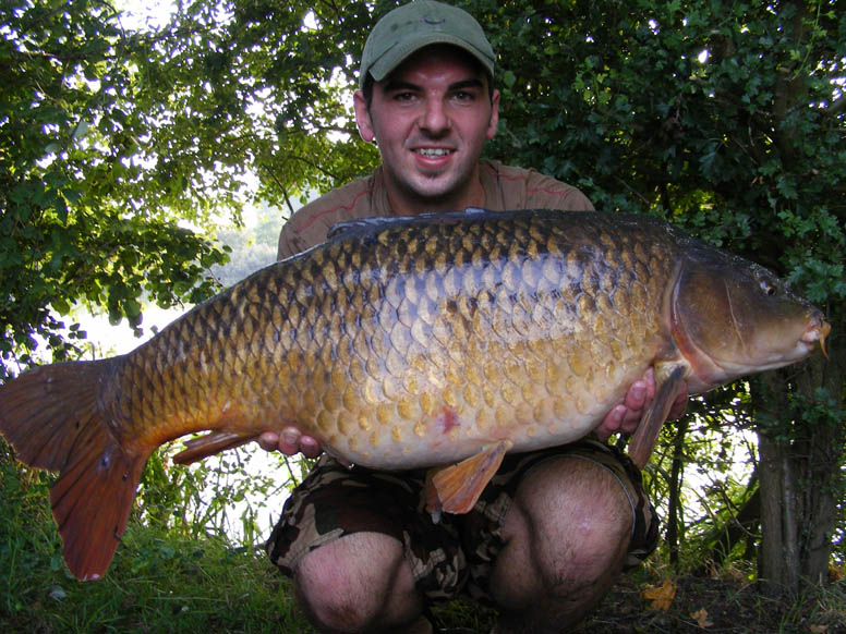 A chunky common taken on a longer than average hooklink.