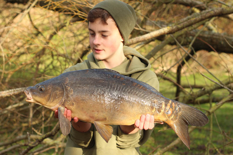 Within half an hour I had my first take off the spot and I slipped the net under a nice 17lb 2oz mirror.