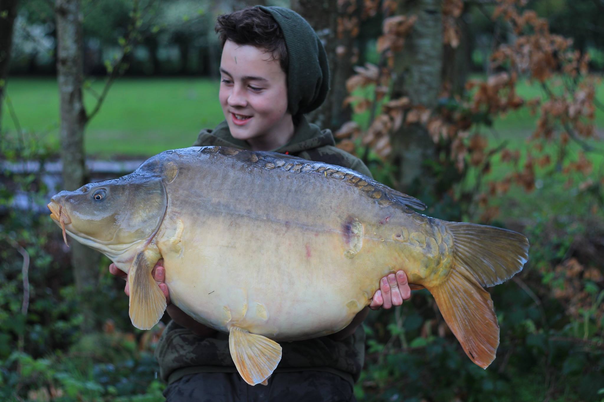 The scales read 39lb 6oz and I was chuffed to say the least.