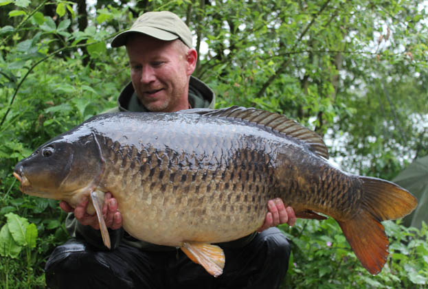 Over the course of my session I had nine carp up to 34lb 8oz, which was a lovely common.