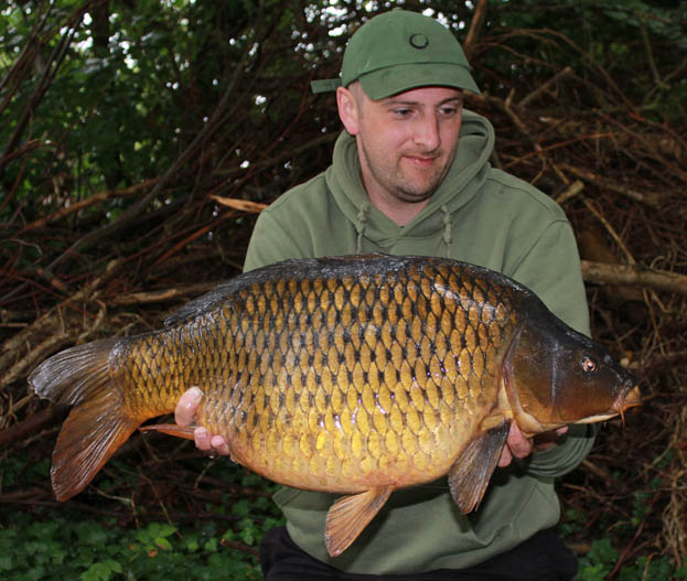 I was rewarded with a stunningly pristine 22lb deep bodied common and my first look at one of the Crayfish Pool carp.