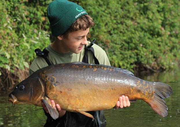 Changing the line lay resulted in this 29lb 8oz mirror.