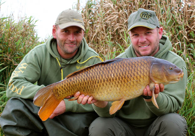 Greg and I with a typical 14lb Upper Tamar common.