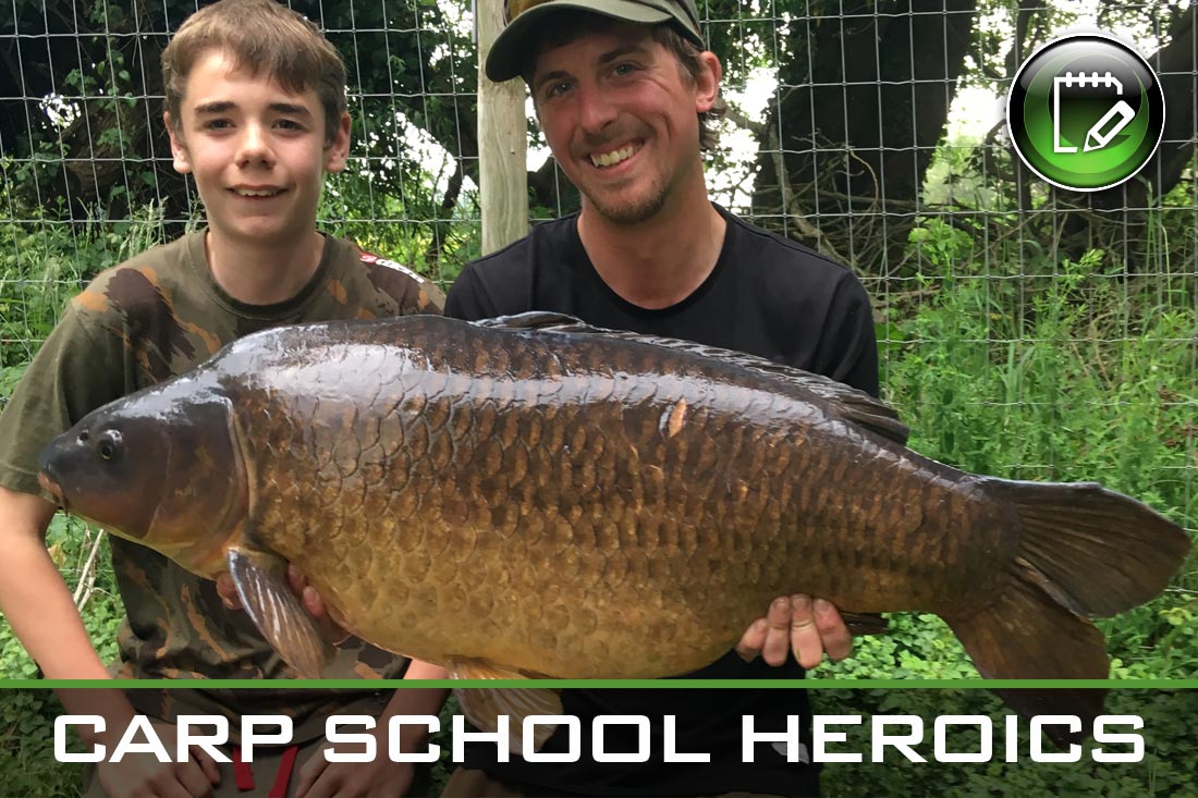 carp fishing carp school heroics