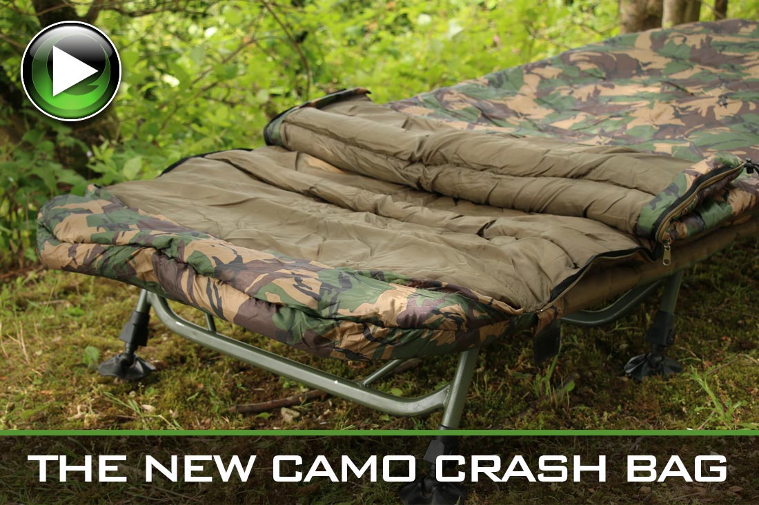 carp fishing camo crash sleeping bag