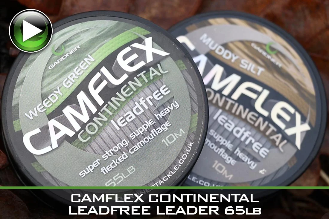 Carp Fishing – Camflex Continental Leadfree Leader 65lb – Video