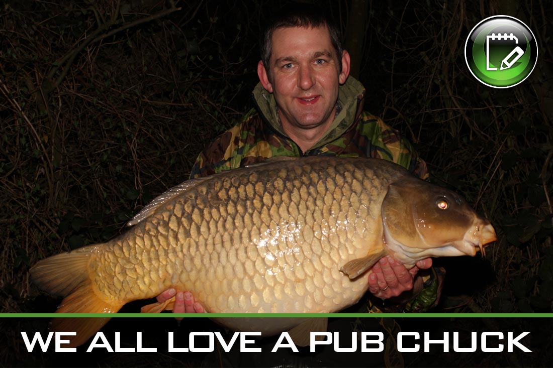 Carp Fishing ~ We all love a Pub Chuck! ~ Lewis Read