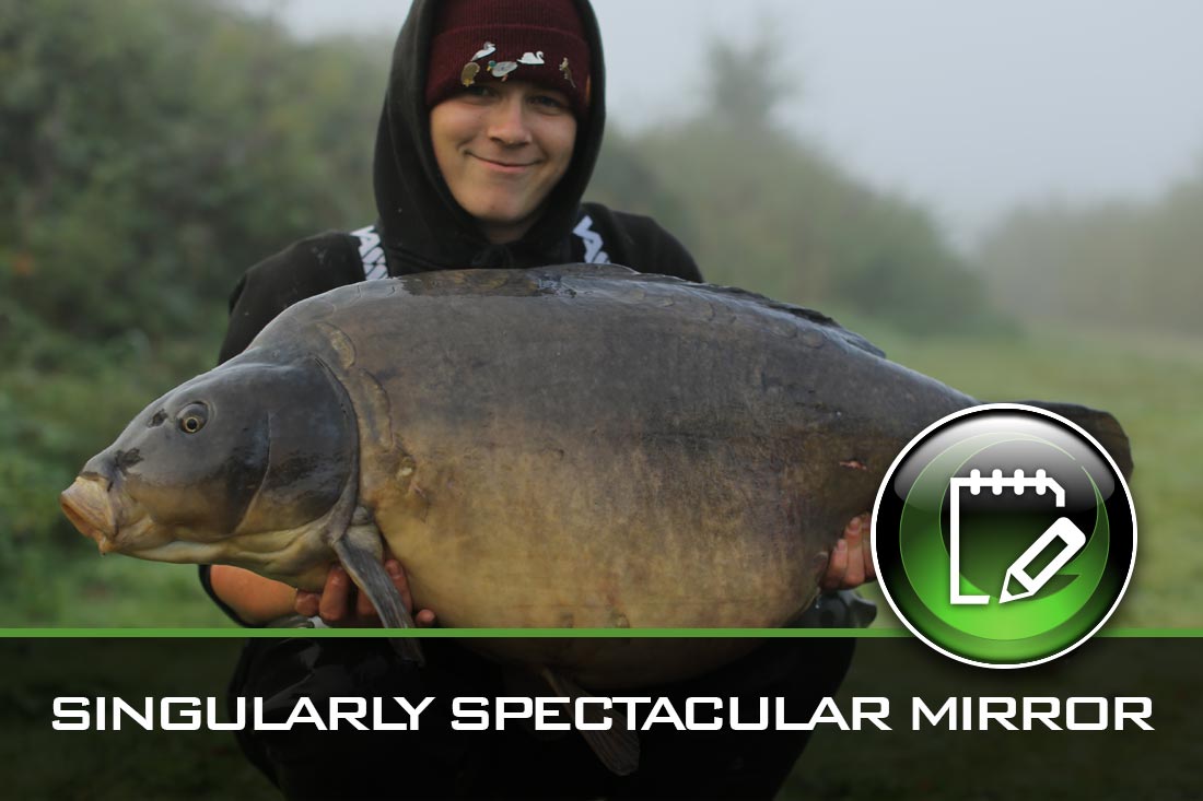 Carp Fishing ~ A singularly Spectacular Mirror Carp! ~ by TJ Elliott