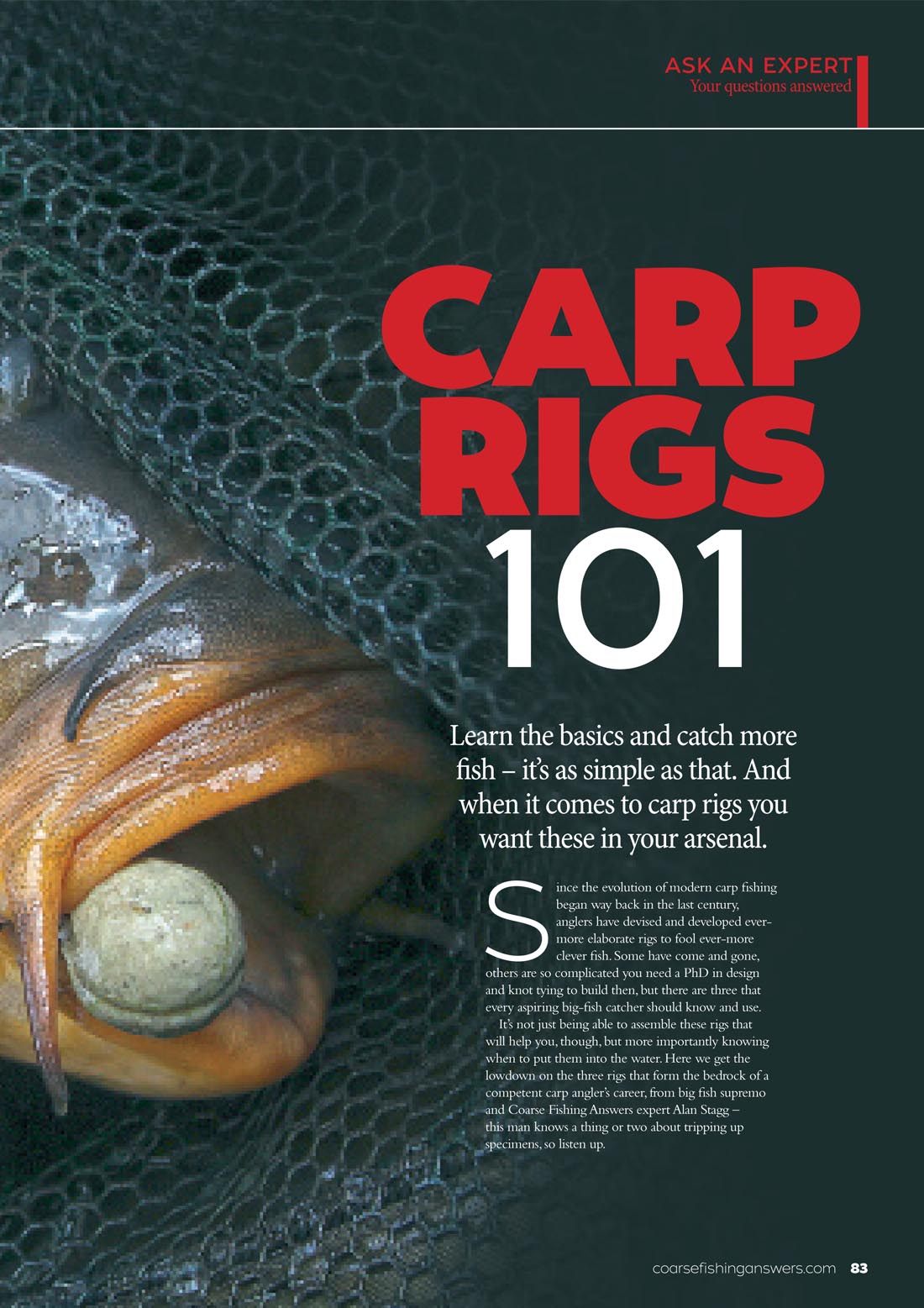 Carp Rigs 101 – Alan Stagg