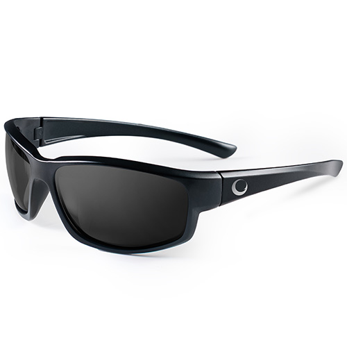 A pair of GPB - Gardner Polarised Amber Sunglasses featuring wraparound black frames, dark lenses, and a small circular logo on the temple.